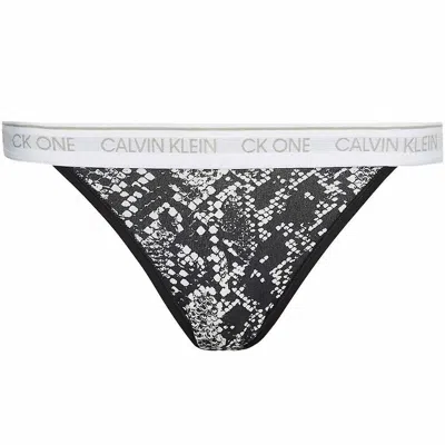 Calvin Klein Qf5834-006 Womens Black & White Brief Panties Underwear 1 Pack Nw6