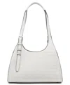 Calvin Klein Quill Soft Croco Shoulder In Beach Pebble