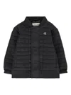 Calvin Klein Quilted Bomber Jacket In Black