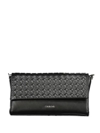 Calvin Klein Quilted Design Shoulder Bag In Black