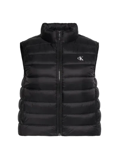 Calvin Klein Quilted Gilet In Black