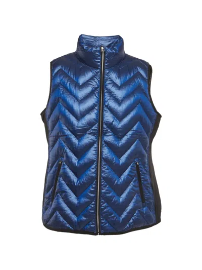 Pre-owned Calvin Klein Quilted Gilet In Blue