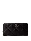 Calvin Klein Quilted Logo Wallet In Black