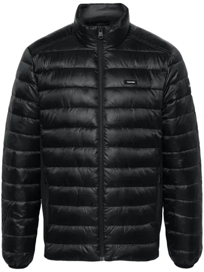 Calvin Klein Quilted Padded Jacket In Black
