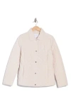 Calvin Klein Quilted Water-resistant Short Jacket In Oyster