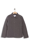 Calvin Klein Quilted Water-resistant Short Jacket In Titan