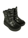 Calvin Klein Quilted Zip Snow Boots In Black