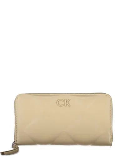 Calvin Klein Quilted Zip-around Wallet In Pattern