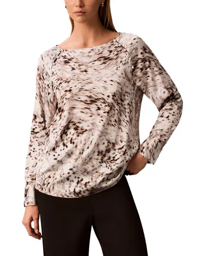 Calvin Klein Raglan Sleeve Blouse In Blue