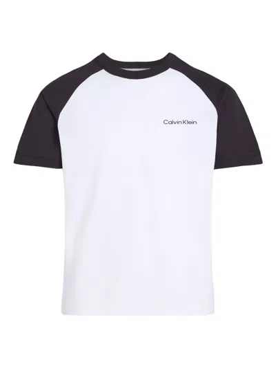 Calvin Klein Kids' Raglan-sleeve T-shirt In White