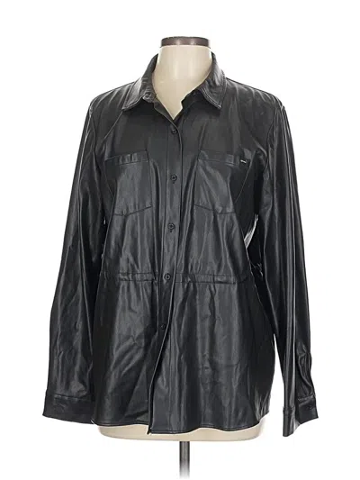 Pre-owned Calvin Klein Raincoat In Black