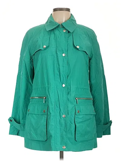 Pre-owned Calvin Klein Raincoat In Green