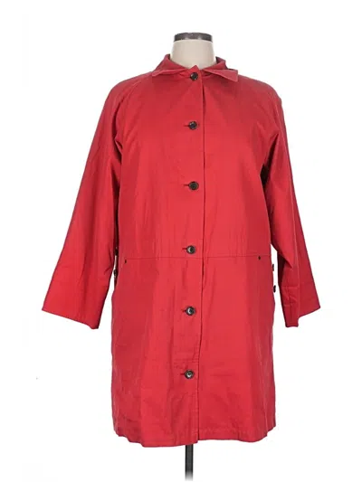 Pre-owned Calvin Klein Raincoat In Red