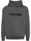 CALVIN KLEIN CALVIN KLEIN RAISED EMBROIDERED LOGO HOODIE CLOTHING