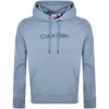 CALVIN KLEIN CALVIN KLEIN RAISED LINE LOGO HOODIE BLUE