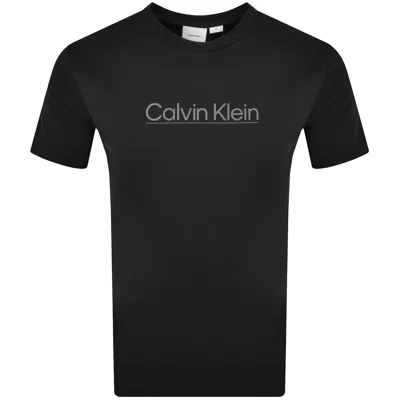 Calvin Klein Raised Line Logo T Shirt Black