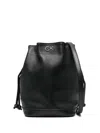 Calvin Klein Re-lock Drawstring Bag In Black