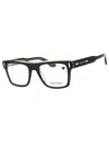 Calvin Klein Rectangular Acetate Eyeglasses For Men In Black