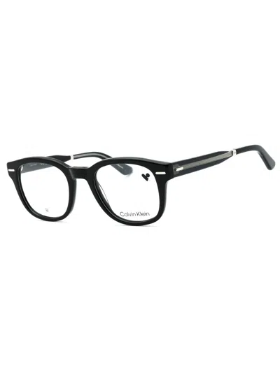 Calvin Klein Rectangular Eyeglasses For Men In Black