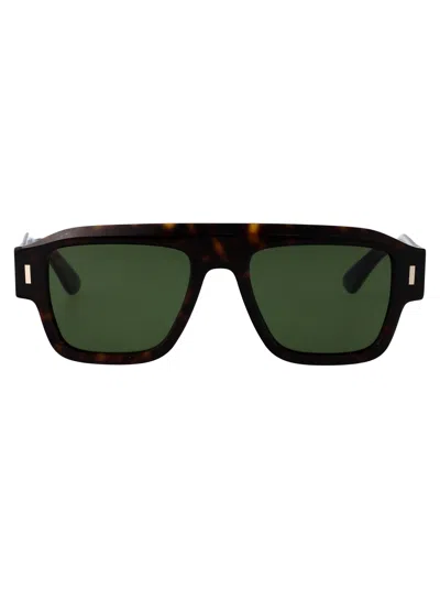 Calvin Klein Rectangular Sunglasses Ck25509 S 235 In Green