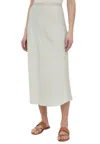 Calvin Klein Recycled Cdc Bias Cut Midi Skirt Skirt In Verde
