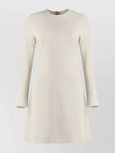 CALVIN KLEIN RECYCLED MATERIAL LONG SLEEVE DRESS
