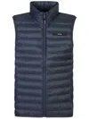 Calvin Klein Recycled Nylon Down Jacket With Eco-friendly Design And Sophisticated Knitwear Style In Grey