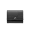 Calvin Klein Black Recycled Polyester Wallet In Black