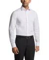 Calvin Klein Men's Slim Fit Striped Stretch Long Sleeve Button-front Shirt In Blue Multi