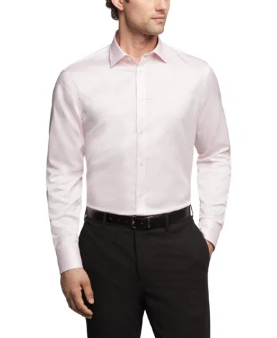 Calvin Klein Men's Refined Stretch Micro Stripe Classic Button-down Shirt In Ash