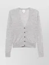 Calvin Klein Refined Regular Cardigan V-neck In Gray