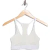 Calvin Klein Refined Rib Lightly Lined Bralette In Gray