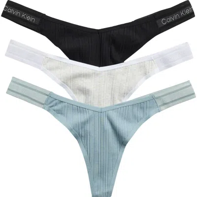 Calvin Klein Refined Ribbed Thongs