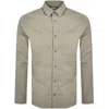 Calvin Klein Regular Fit Flannel Shirt Grey In Grey