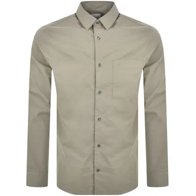 Calvin Klein Regular Fit Flannel Shirt Grey