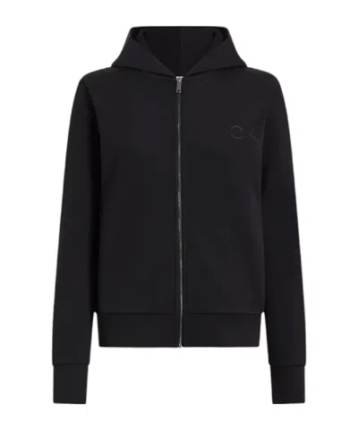 Calvin Klein Regular-fit Hooded Sweatshirt In Black