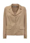 Calvin Klein Regular Fit Jacket In Beige
