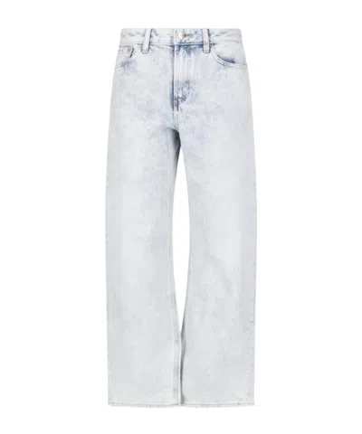 Calvin Klein Regular Wide-leg Jeans In Brown