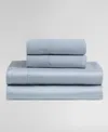 Calvin Klein Rekoop Solid 400-thread Count Sateen 4-pc. Sheet Set, Queen In Blue