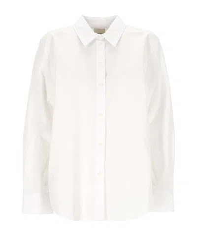 Calvin Klein Relaxed Button-up Shirt In White