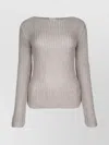Calvin Klein Boat Neck Silk Blend Relaxed Sweater
