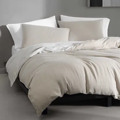 Calvin Klein Reversible 3 Piece Duvet Cover Set, Queen In Neutral