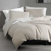 Calvin Klein Tencel Reversible Solid Duvet Cover Sets In Beige