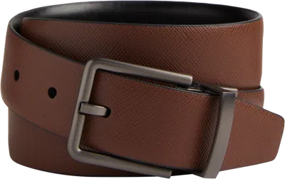 Calvin Klein Reversible Belt In Brown