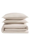Calvin Klein Naturals Collection 3 Piece Duvet Cover Set, Queen In Beige/ Tan
