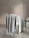 Calvin Klein Reversible Fringe Throw Blanket