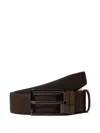 Calvin Klein Reversible Leather Belt In Brown