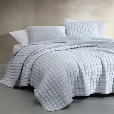 Calvin Klein Reversible Mini Box Quilt Set, King In Blue