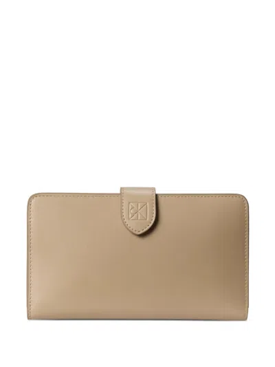 Calvin Klein Rfid Passport Wallet In Neutral