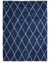 Calvin Klein Riad Shag Indoor Area Rug In Navy